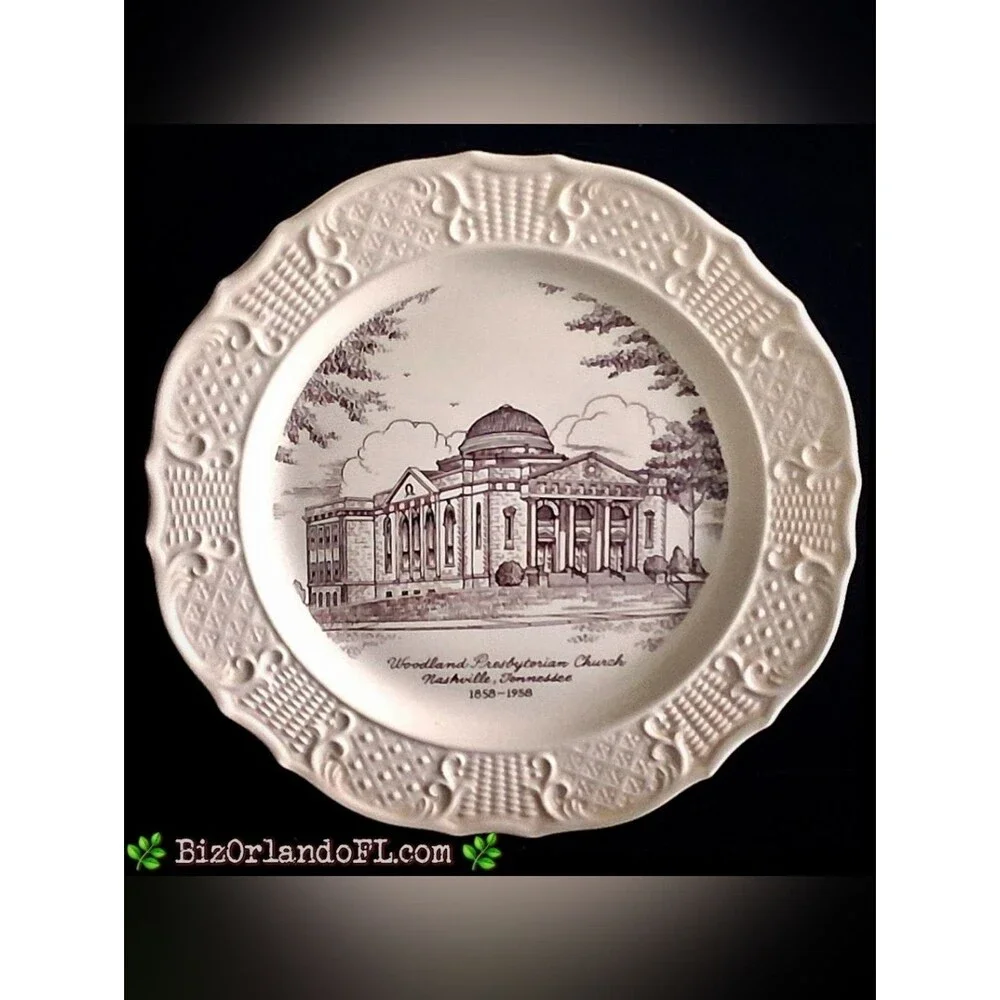 VINTAGE: 100th Anniversary Commemorative Plate Woodland Presbyterian Tennessee